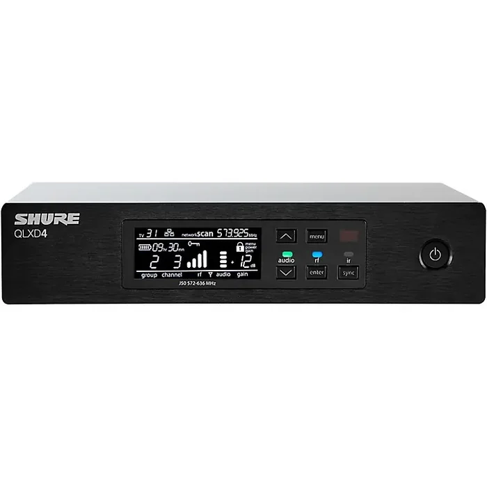 Shure QLXD4 Half-Rack Digital Wireless Receiver G50 Guitar Center