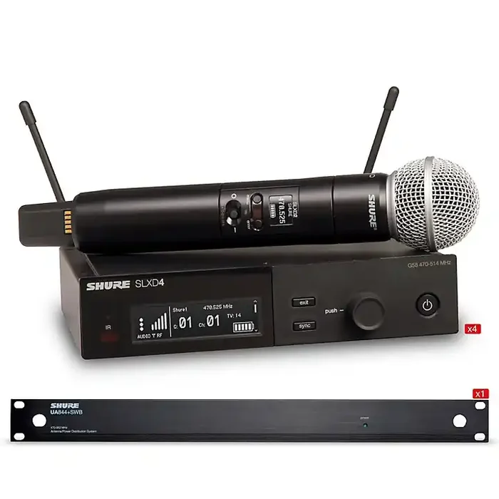 Shure SLXD 4 Handheld Wireless Microphone Bundle Band J52 Guitar Center