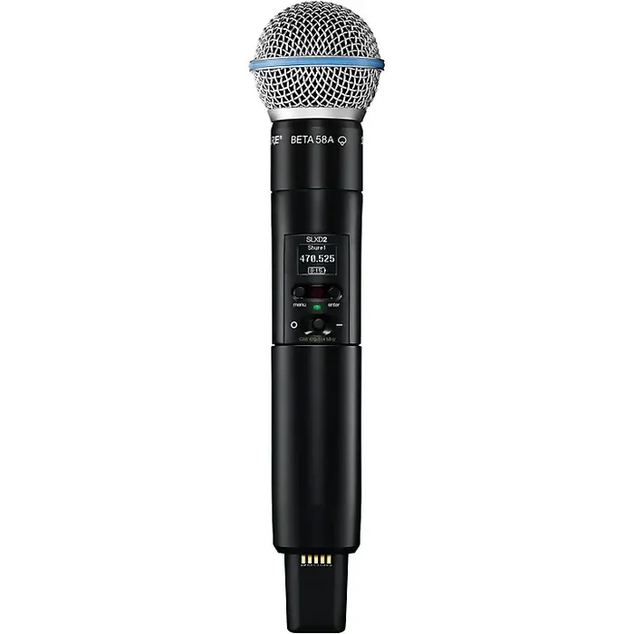 Shure SLXD2/B58 Handheld Wireless Transmitter With BETA 58A Capsule Band G58 Guitar Center