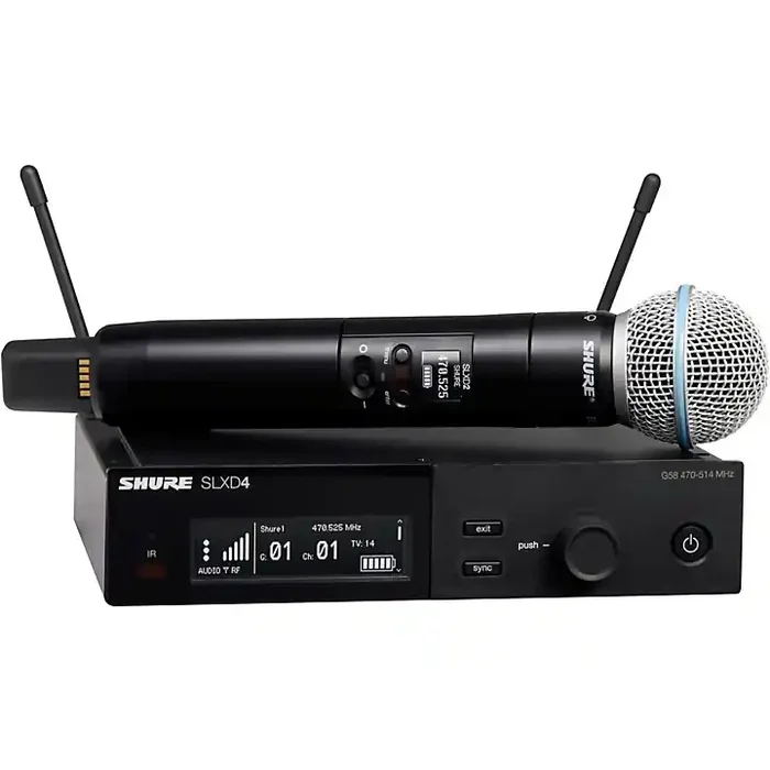 Shure SLXD24/B58 Wireless Vocal System With BETA 58 Band J52 Guitar Center