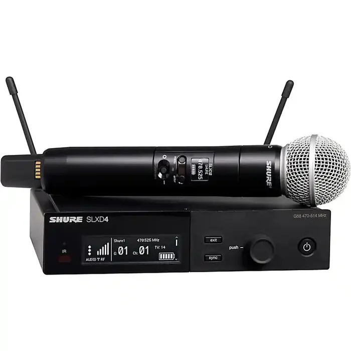 Shure SLXD24/SM58 Wireless Vocal Microphone System With SM58 Band J52 Guitar Center