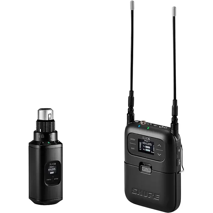 Shure SLXD35 Portable Digital Wireless Plug-On System with SLXD3 XLR Plug-On Transmitter – Band G58 Band H55 Guitar Center