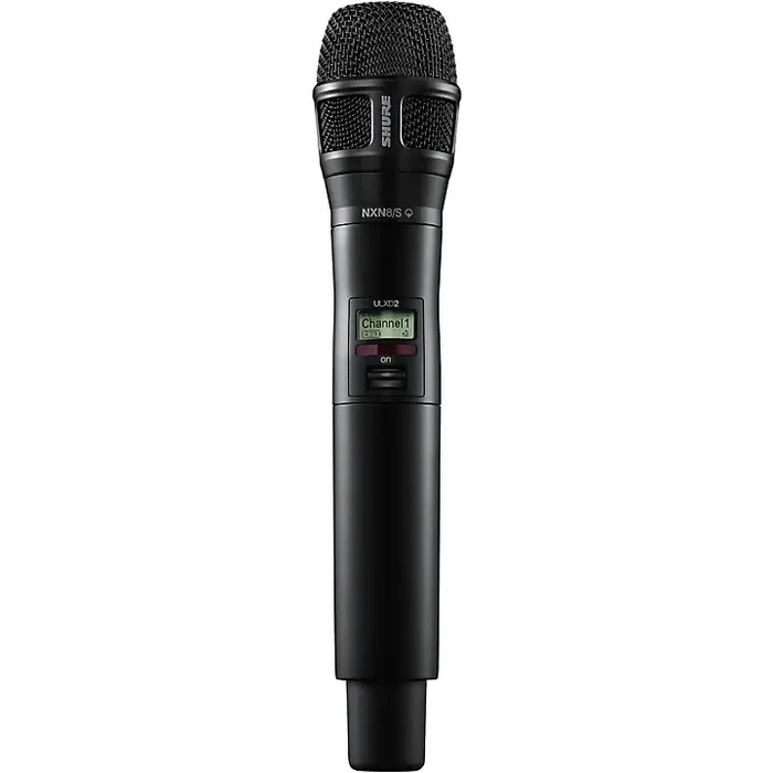Shure ULXD2/N8SB Digital Handheld Wireless Microphone Transmitter with Nexadyne 8/S Supercardioid Capsule (G50 470 to 534 MHz) Band H50 Black Guitar Center