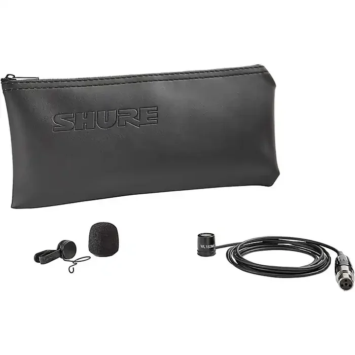 Shure WL183m Omnidirectional Condenser Lavalier With TA4F Termination Black Guitar Center