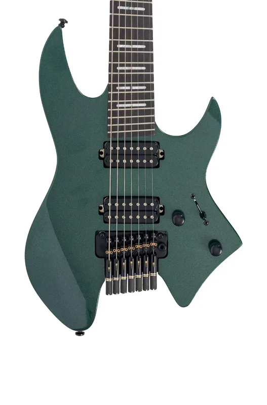Sire Larry Carlton X6 Headless 7-String Electric Guitar in Metallic Green