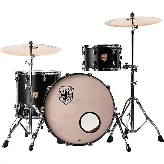 SJC Drums Tour Series 3-Piece Shell Pack Matte Black Guitar Center