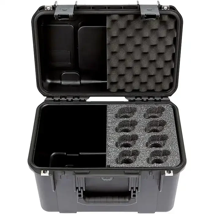 SKB 3i-1610-MC8 iSeries Case for 8 Microphones with Storage Compartment Guitar Center