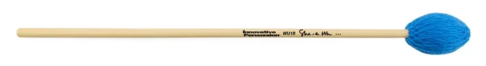 SOFT MARIMBA MALLETS – ELECTRIC BLUE YARN – RATTAN