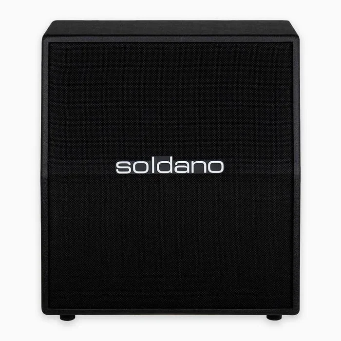 Soldano 2×12 Vertical Cab – Black Tolex / Black Grille