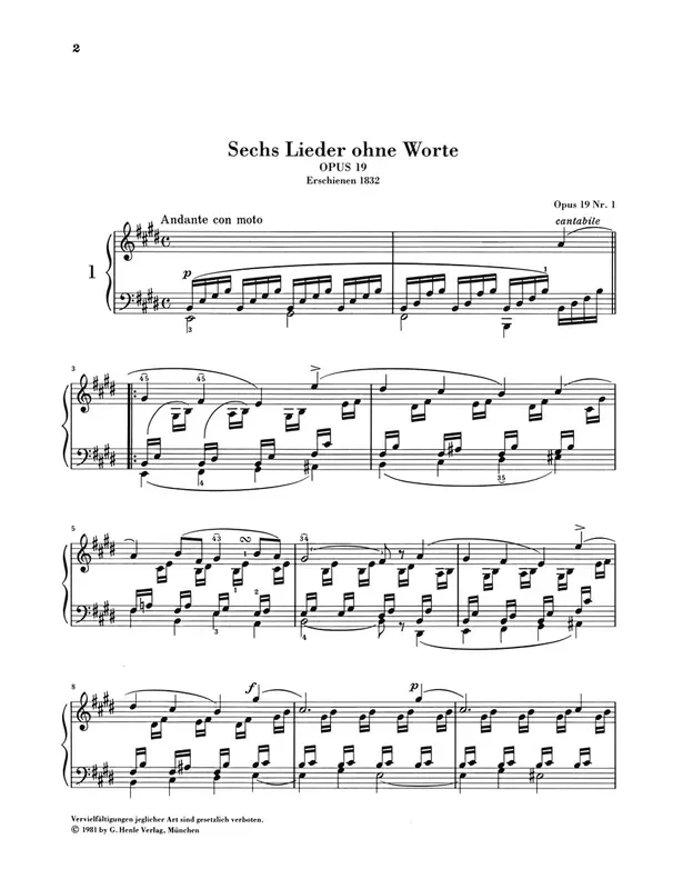 Songs Without Words