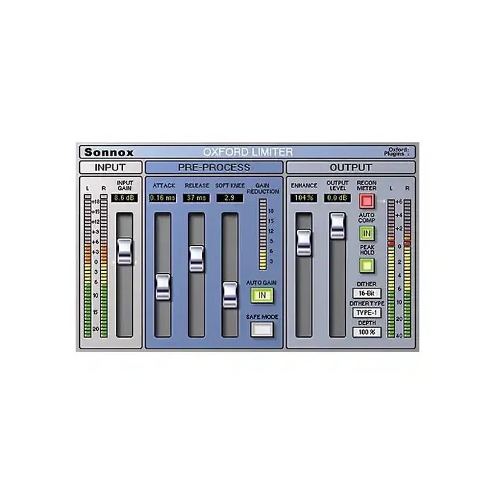Sonnox Oxford Limiter (HD-HDX) Software Download Guitar Center