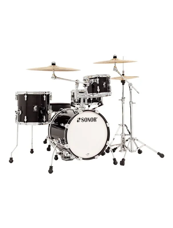 Sonor AQ2 Maple Safari 4-pc Shell Pack w/ 16″ Kick – Transparent Black