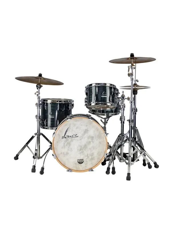 Sonor Vintage Series 3-pc Shell Pack w/ 20″ Kick – Vintage Black Slate