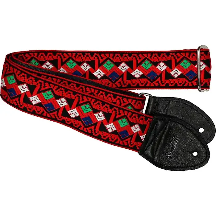 Souldier Diamond Zigzag Guitar Strap Red 2 in. Guitar Center