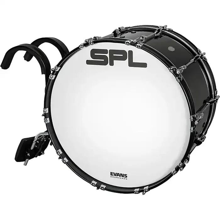 Sound Percussion Labs Birch Marching Bass Drum with Carrier – Black 22 x 14 in. Guitar Center