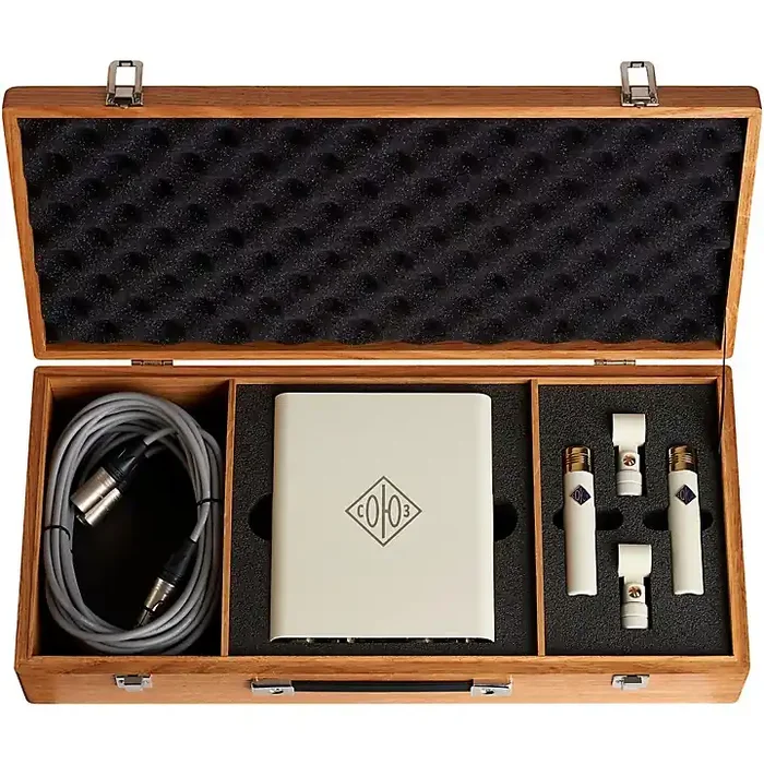Soyuz Microphones 013 TUBE Matched Pair Small Diaphragm Tube Microphone Single Power Supply Unit with Oak Suitcase (cardioid capsule, 10dB pad) Guitar Center