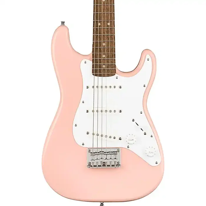 Squier Affinity Mini Stratocaster V2 Electric Guitar Shell Pink Guitar Center