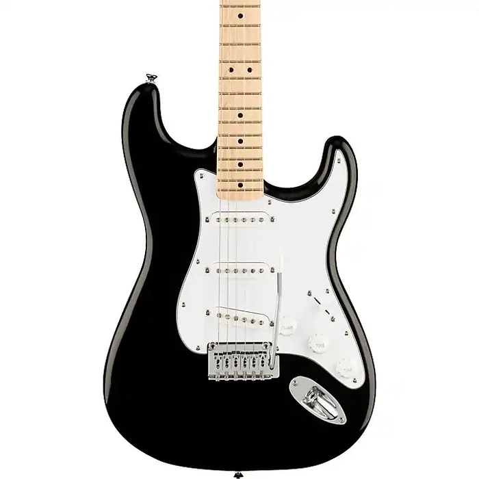 Squier Affinity Series Stratocaster Maple Fingerboard Electric Guitar Black Guitar Center
