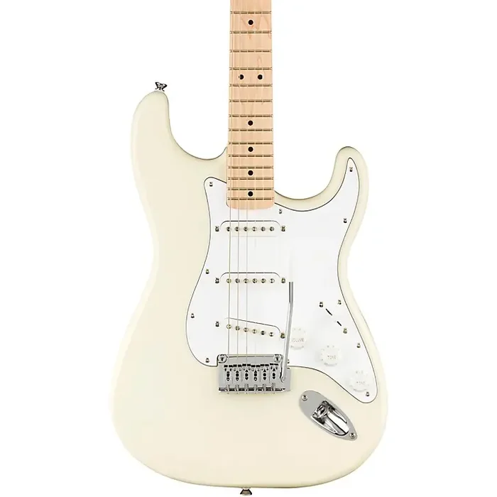 Squier Affinity Series Stratocaster Maple Fingerboard Electric Guitar Olympic White Guitar Center