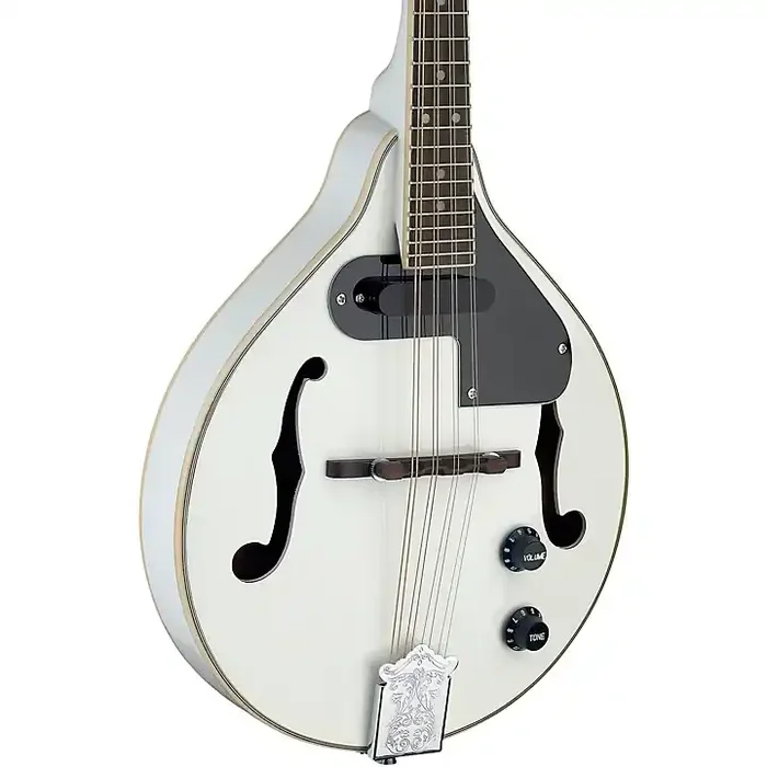 Stagg Acoustic-Electric Bluegrass Mandolin with Nato Top White Guitar Center