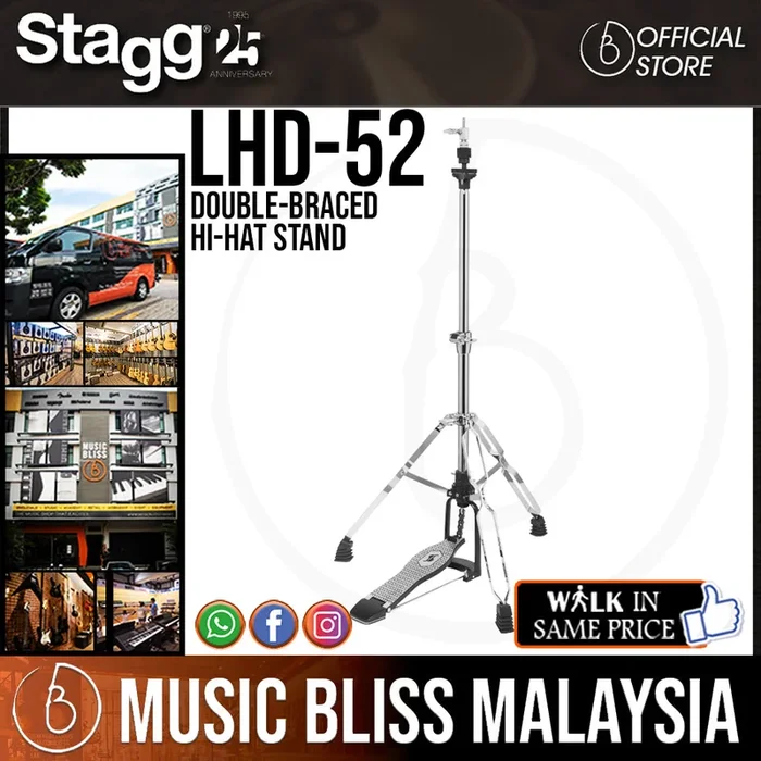 Stagg Double-Braced Hi-Hat Stand (LHD-52 / LHD52 / LHD 52)