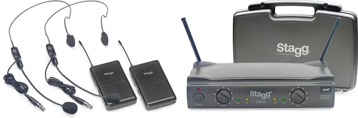 Stagg Dual Headset UHF Wireless System – Ch. 70