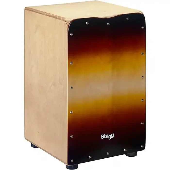 Stagg Medium Birch Cajon with Bag Sunburst Guitar Center