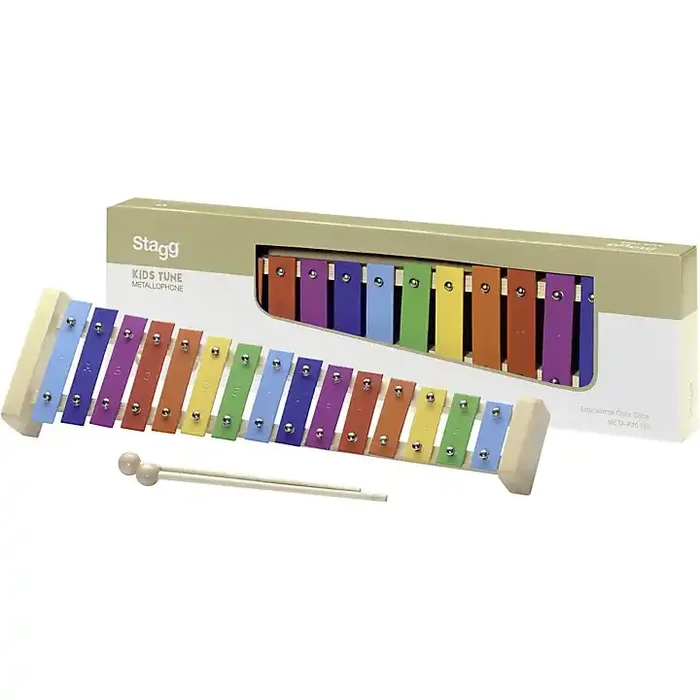 Stagg Metallophone 15 Key (G to G) Rainbow Keys Guitar Center