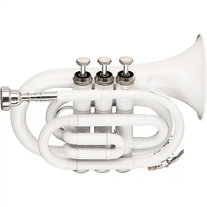 Stagg WS-TR245 Series Bb Pocket Trumpet White Guitar Center