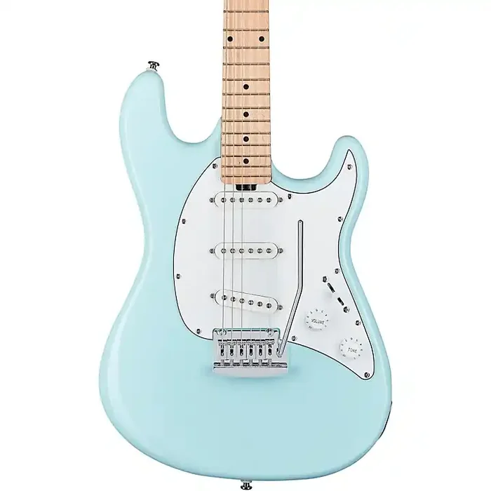 Sterling by Music Man Cutlass SSS Maple Fingerboard Electric Guitar Daphne Blue Guitar Center