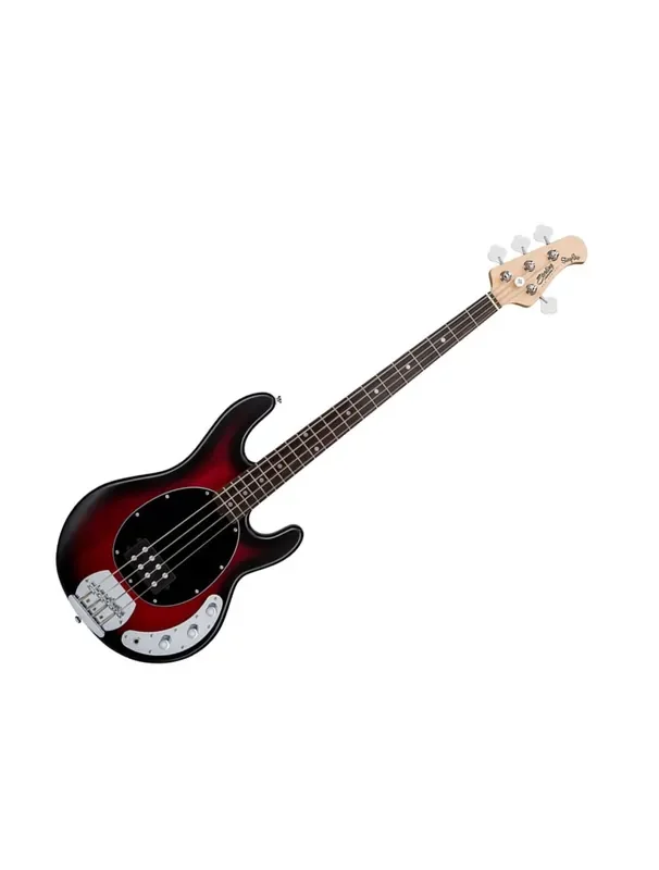 Sterling by Music Man StingRay Bass Guitar – Ruby Red Burst Satin