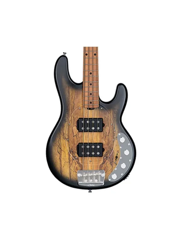 Sterling by Music Man StingRay HH w/Spalted Top – Natural Burst Satin