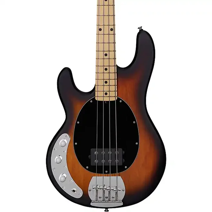 Sterling by Music Man StingRay Ray4LH Maple Fingerboard Left-Handed Electric Bass Vintage Sunburst Guitar Center