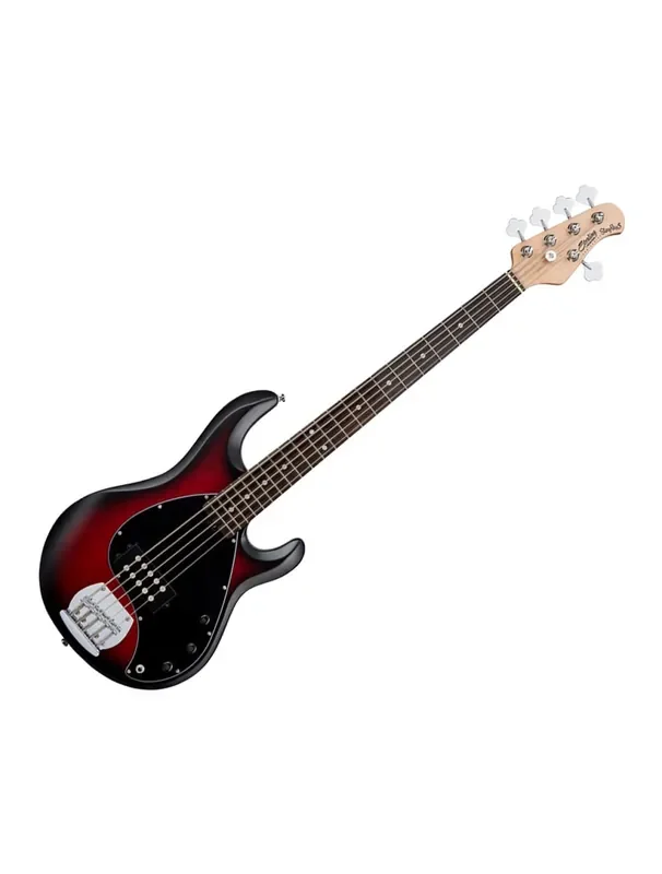 Sterling by Music Man StingRay5 5-String – Ruby Red Burst Satin – B-Stock