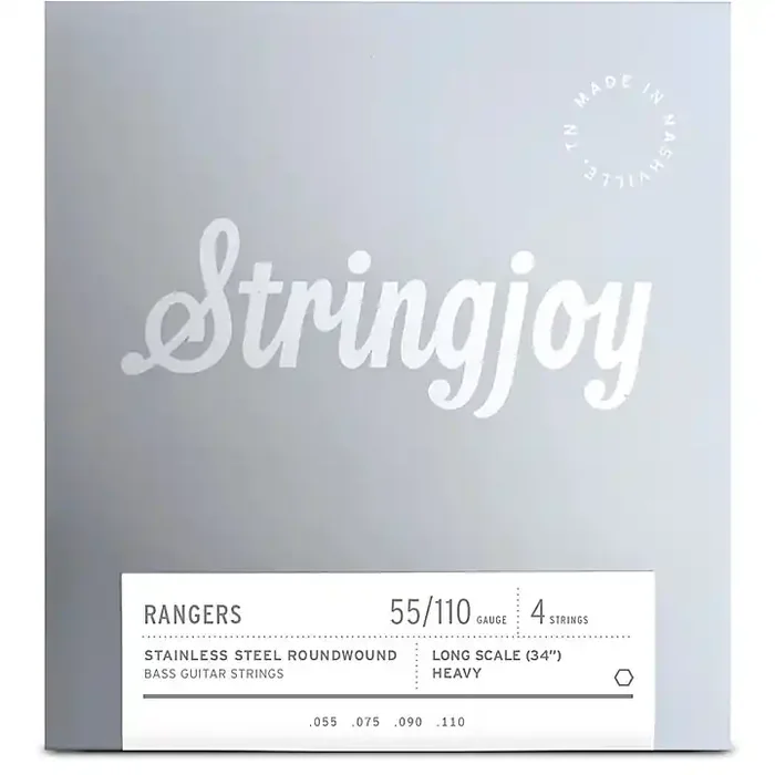 Stringjoy Rangers 4 String Long Scale Stainless Steel Bass Guitar Strings 55 – 110 Guitar Center