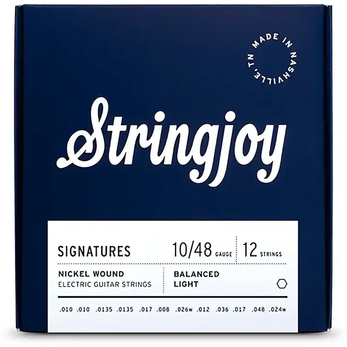Stringjoy Signatures 12 String Nickel Wound Electric Guitar Strings 10 – 48 Guitar Center