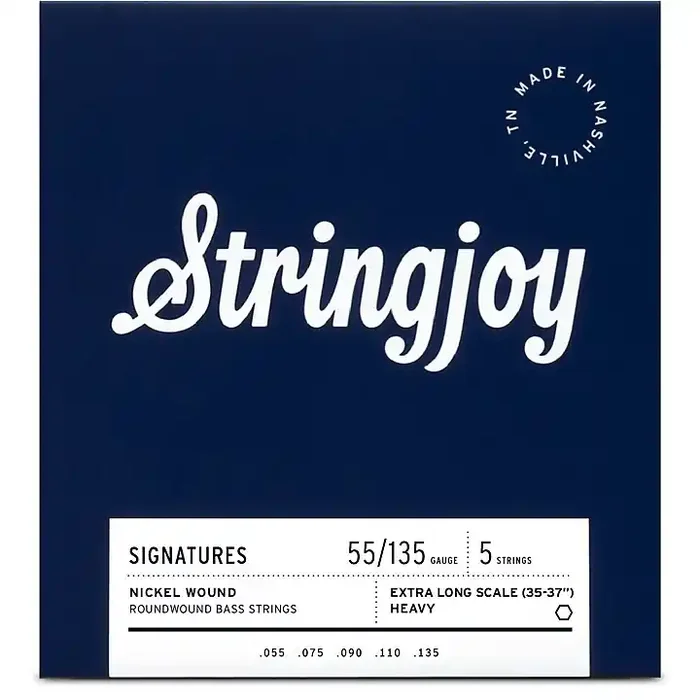 Stringjoy Signatures 5 String Extra Long Scale Nickel Wound Bass Guitar Strings 55 – 135 Guitar Center