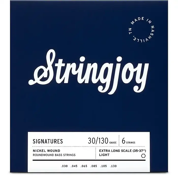 Stringjoy Signatures 6 String Extra Long Scale Nickel Wound Bass Guitar Strings 30 – 130 Guitar Center