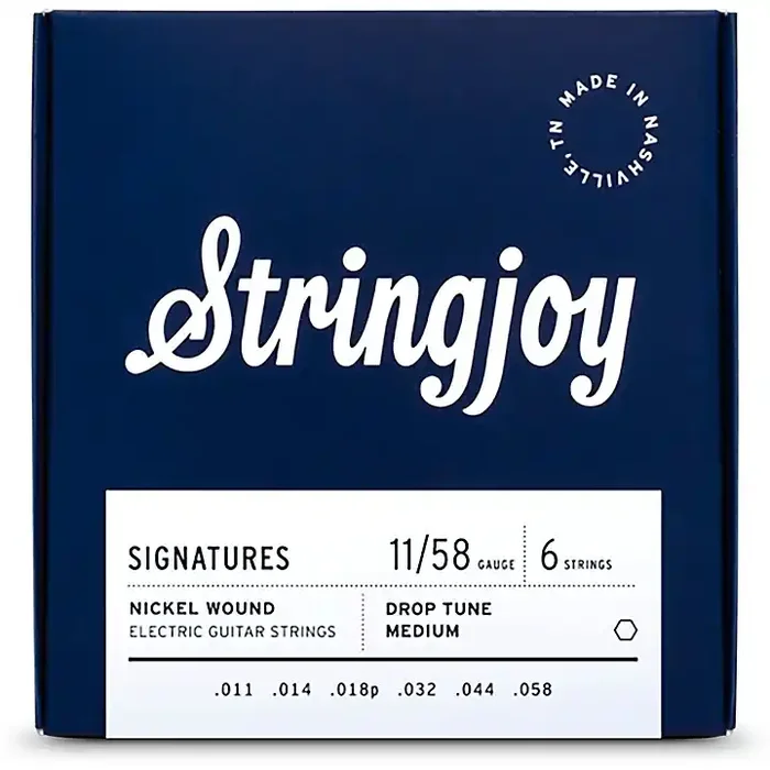 Stringjoy Signatures 6 String Nickel Wound Electric Guitar Strings 11 – 58 Guitar Center
