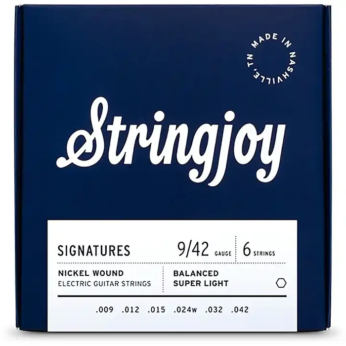 Stringjoy Signatures 6 String Nickel Wound Electric Guitar Strings 9 – 42 Guitar Center