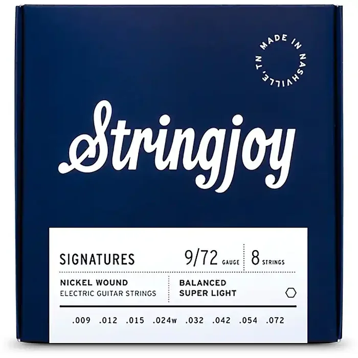 Stringjoy Signatures 8 String Nickel Wound Electric Guitar Strings 9 – 72 Guitar Center