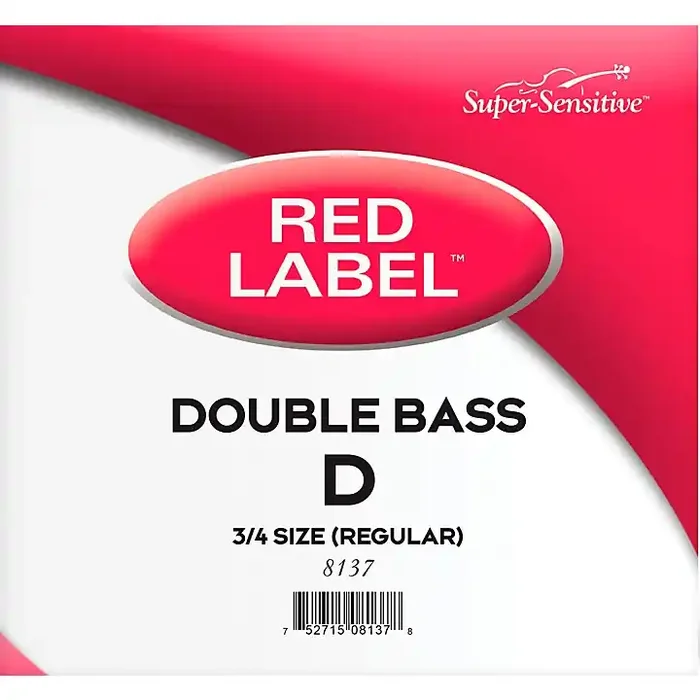 Super Sensitive Red Label Series Double Bass D String 3/4 Size, Medium Guitar Center