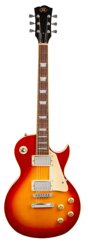SX GTSE3SKLHCS LP Style Electric Guitar w/Accessories – Left Handed – Cherry Sunburst