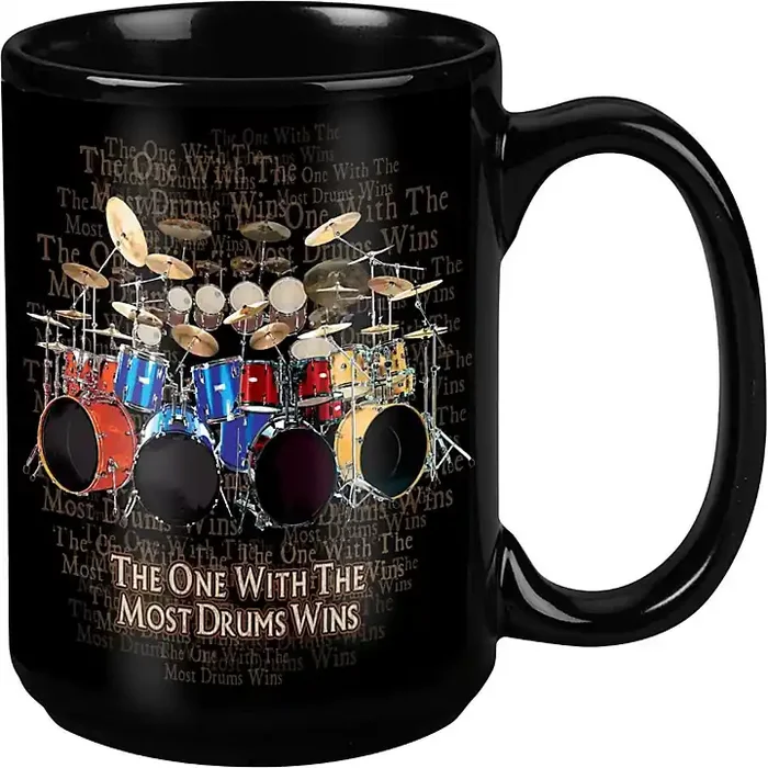 Taboo Most Drums Win Black Mug 15 oz Guitar Center