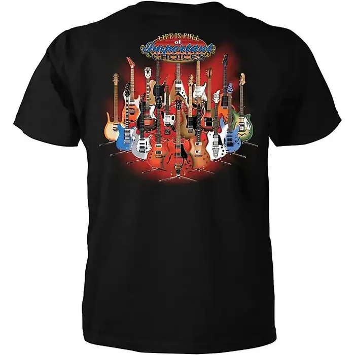 Taboo T-Shirt “Important Choices” Guitars on Stands X Large Guitar Center