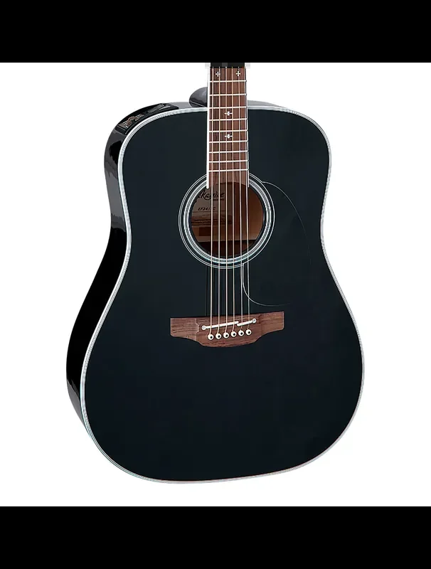 Takamine FT341 Dreadnought A/E Guitar – Black – Open Box
