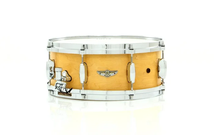 Tama 14″ x 6″ STAR Solid Maple Snare Drum Oiled Natural Maple W/ Inlay