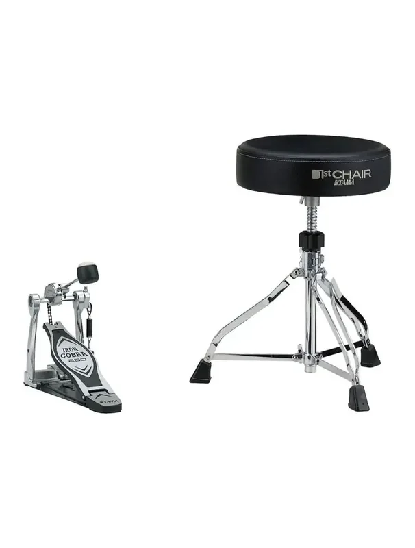 Tama Iron Cobra 200 Bundle w/1st Chair (Kick Pedal/Round Seat)