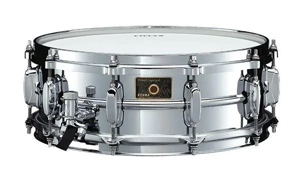 TAMA SC145 Stewart Copeland 14 x 5″ Signature Snare in Chrome over Brass – Andertons Music Co