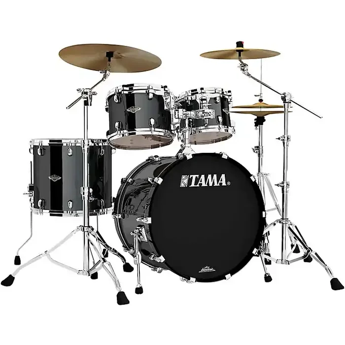 TAMA Starclassic Walnut/Birch 4-Piece Shell Pack With 22″ Bass Drum Piano Black Guitar Center